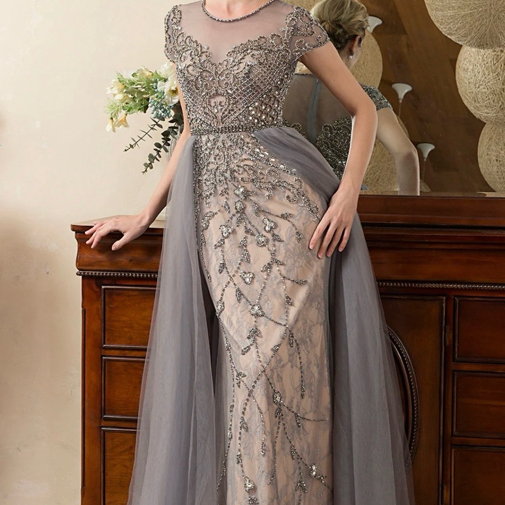 Serene Hill Lavender Embellished Prom Dress - Picture 5 of 8